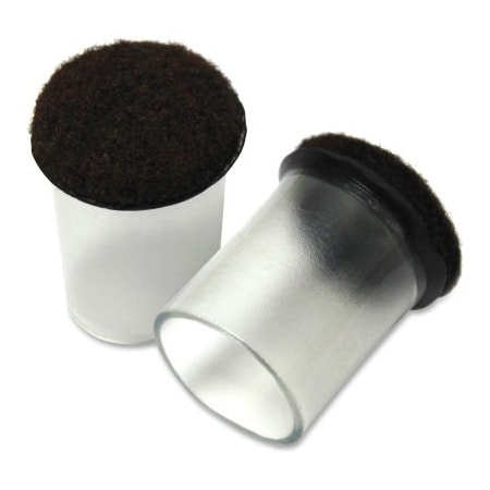 Lorell Lorell Clear Sleeve Floor Protectors - 1.50" Diameter Round - 8/Pack 42591